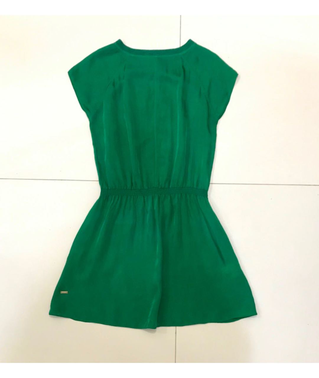 HUGO BOSS Зеленые вискозное повседневное платье, фото 6