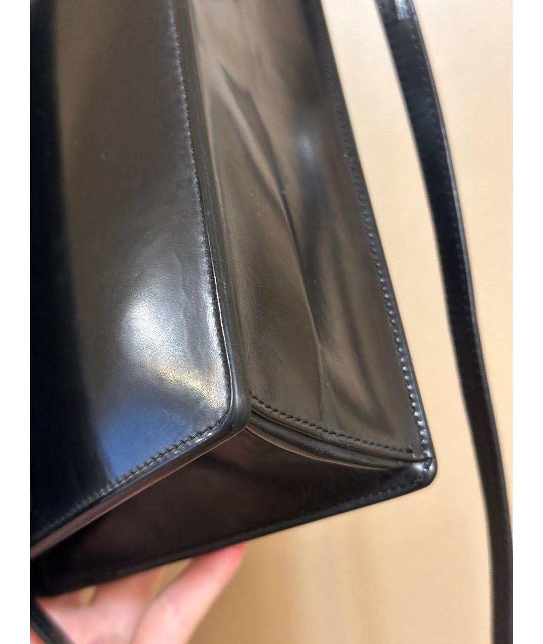 OFF-WHITE Черная деним сумка с короткими ручками, фото 7