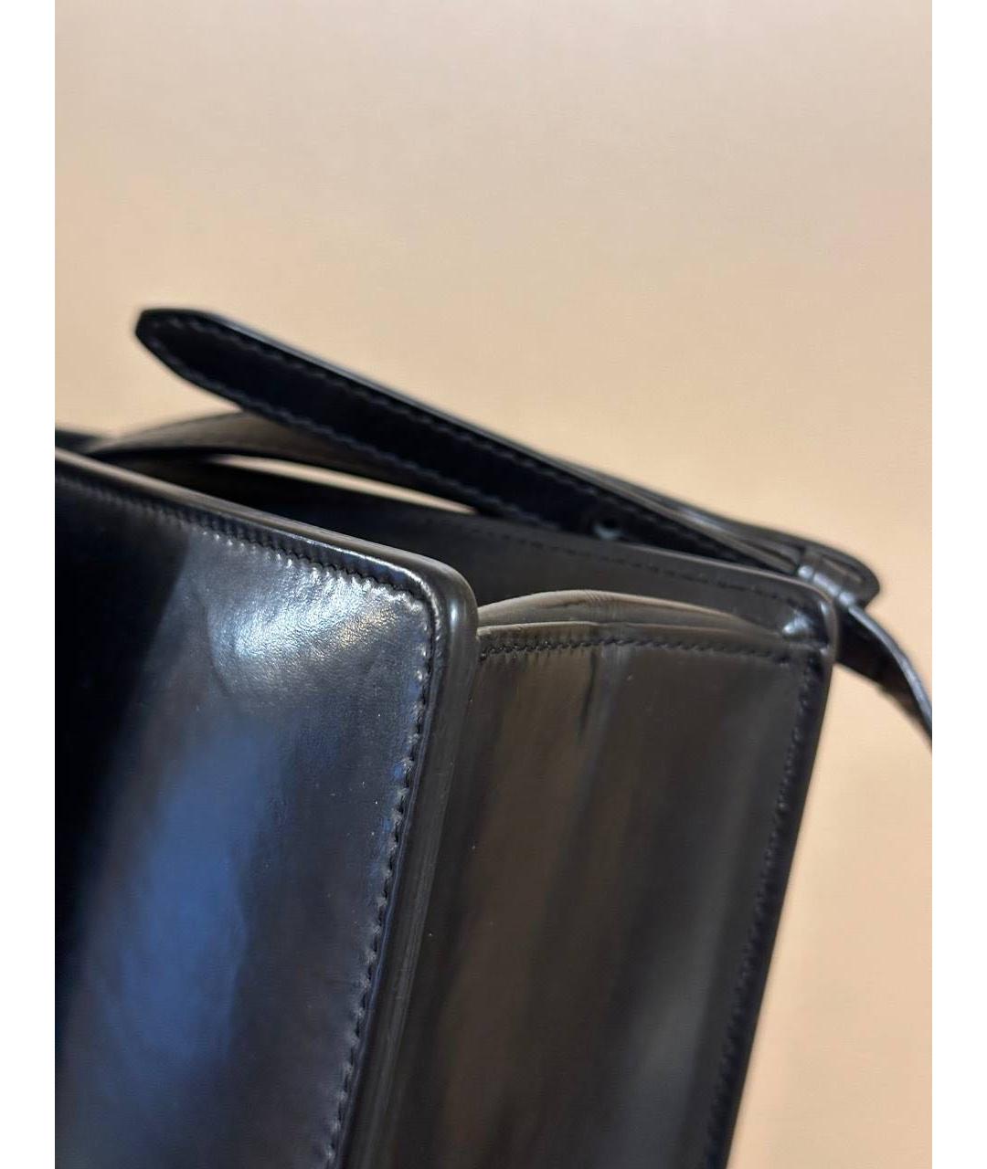 OFF-WHITE Черная деним сумка с короткими ручками, фото 8