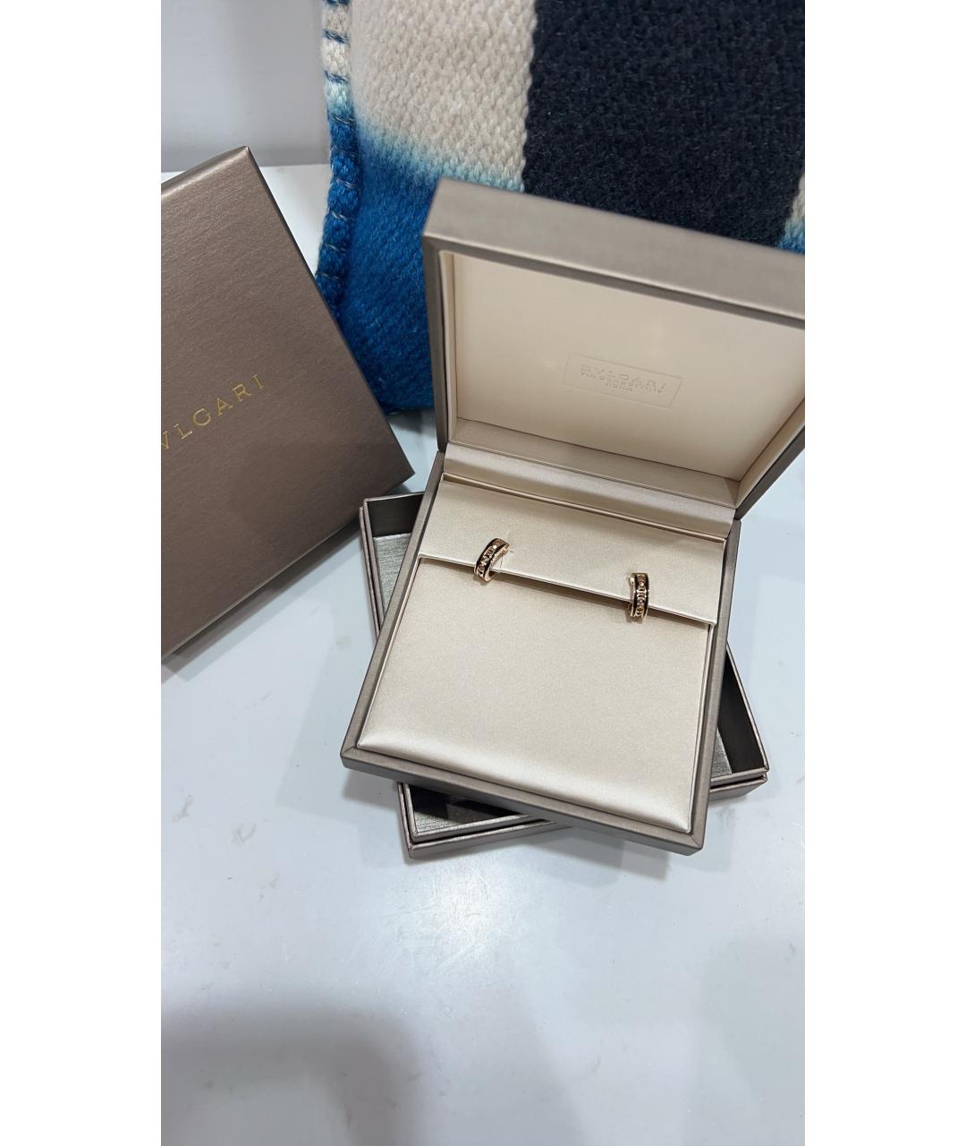 BVLGARI Золотые серьги из розового золота, фото 2