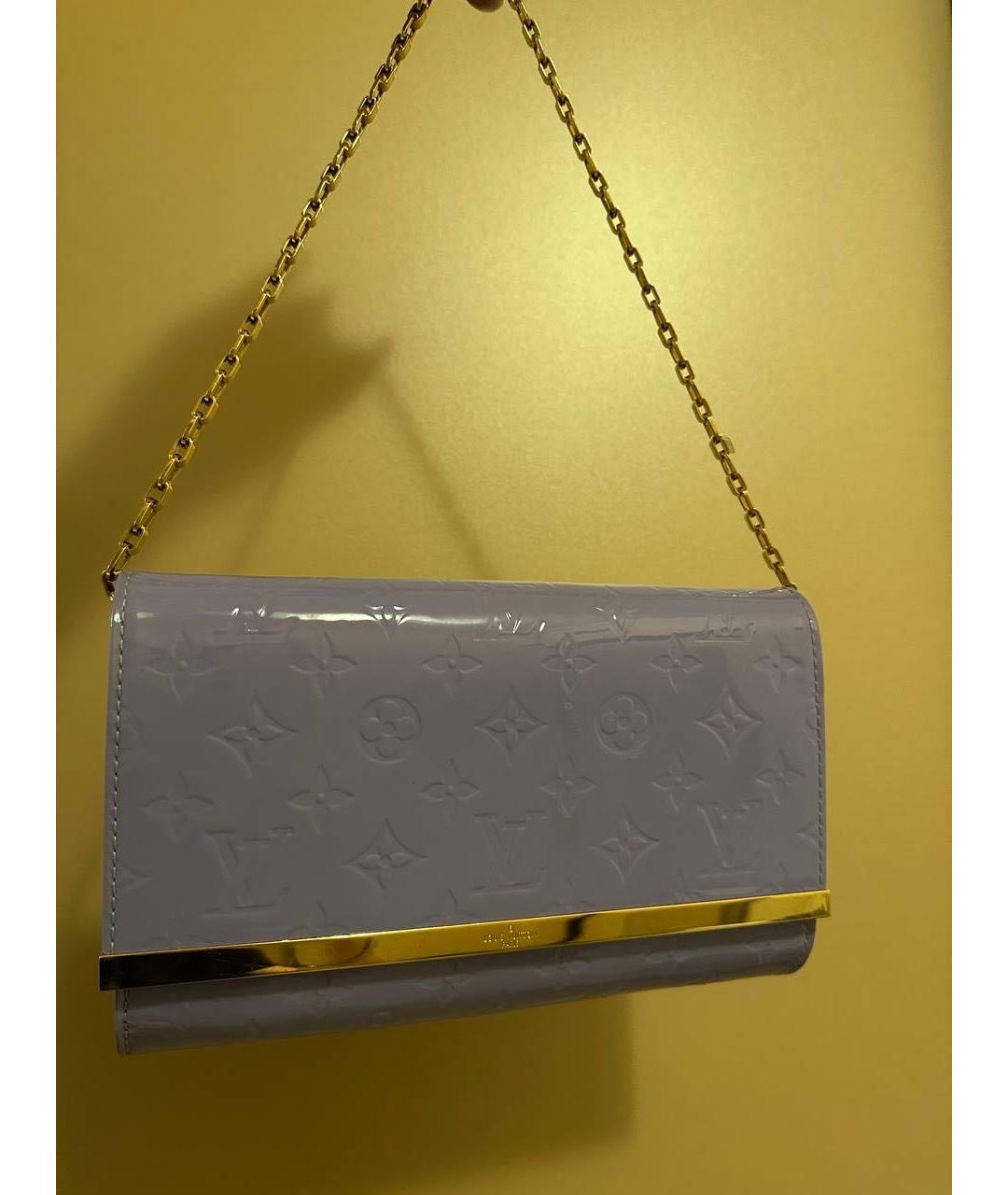 LOUIS VUITTON Фиолетовая сумка с короткими ручками из лакированной кожи, фото 9