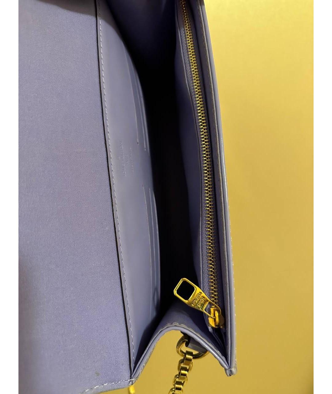 LOUIS VUITTON Фиолетовая сумка с короткими ручками из лакированной кожи, фото 7