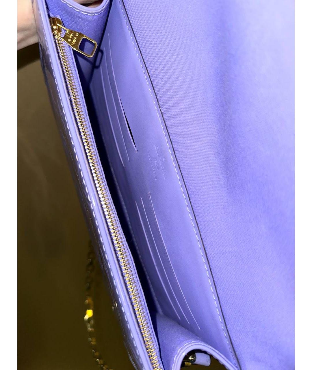 LOUIS VUITTON Фиолетовая сумка с короткими ручками из лакированной кожи, фото 8