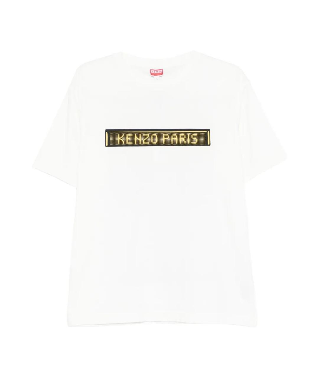 KENZO Белая хлопковая футболка, фото 1