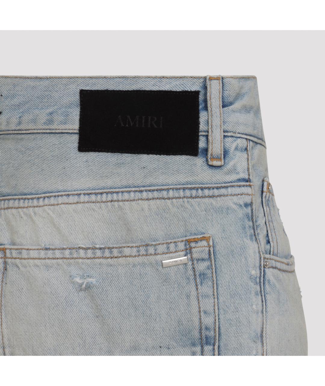 AMIRI Голубые прямые джинсы, фото 5