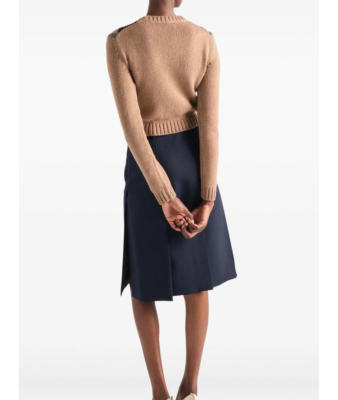 PRADA Бежевый кашемировый джемпер / свитер, фото 5