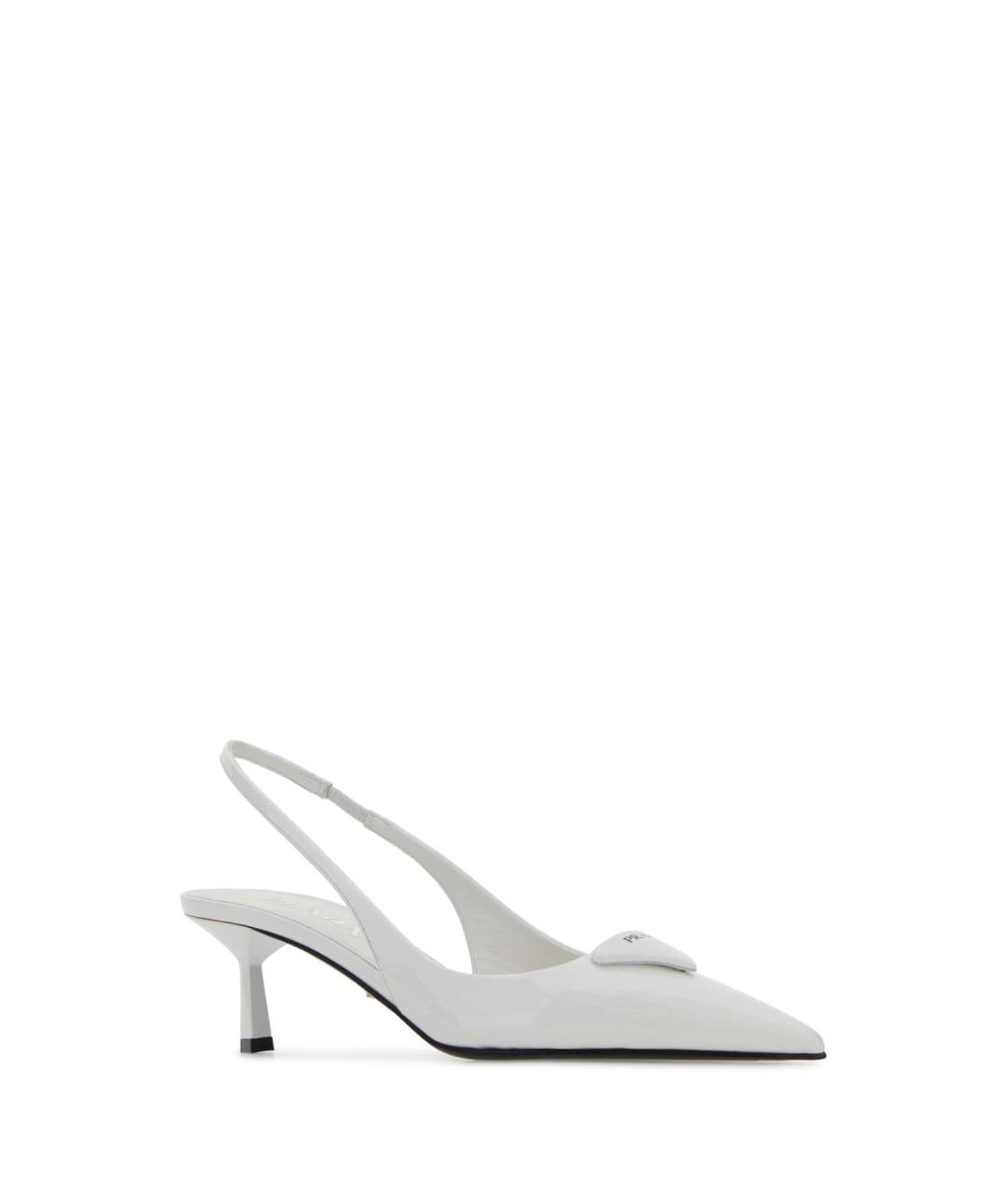 PRADA Белые кожаные туфли, фото 2