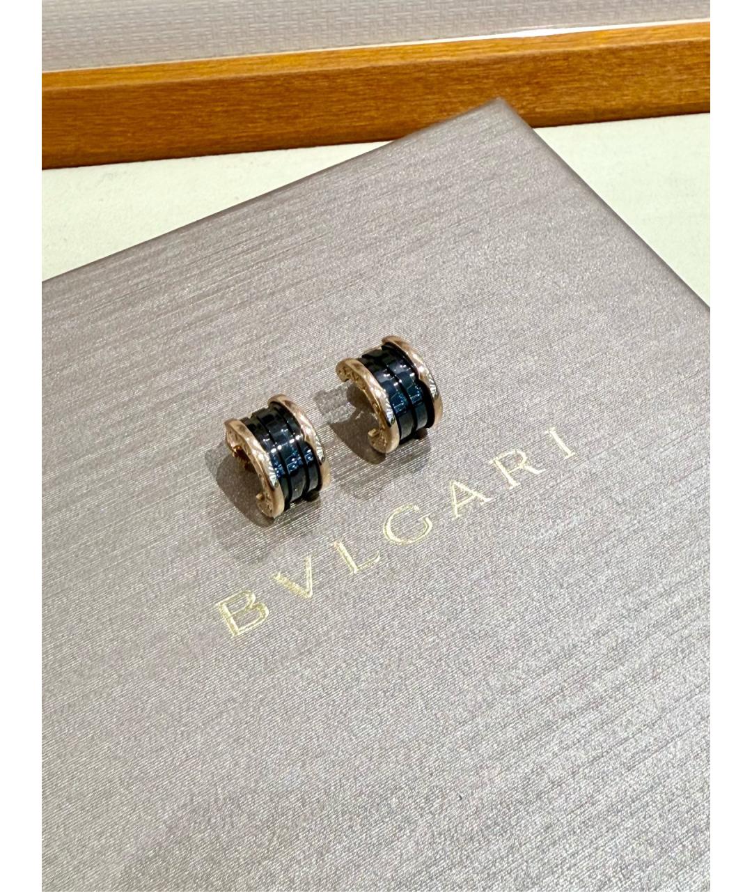 BVLGARI Золотые серьги из розового золота, фото 5