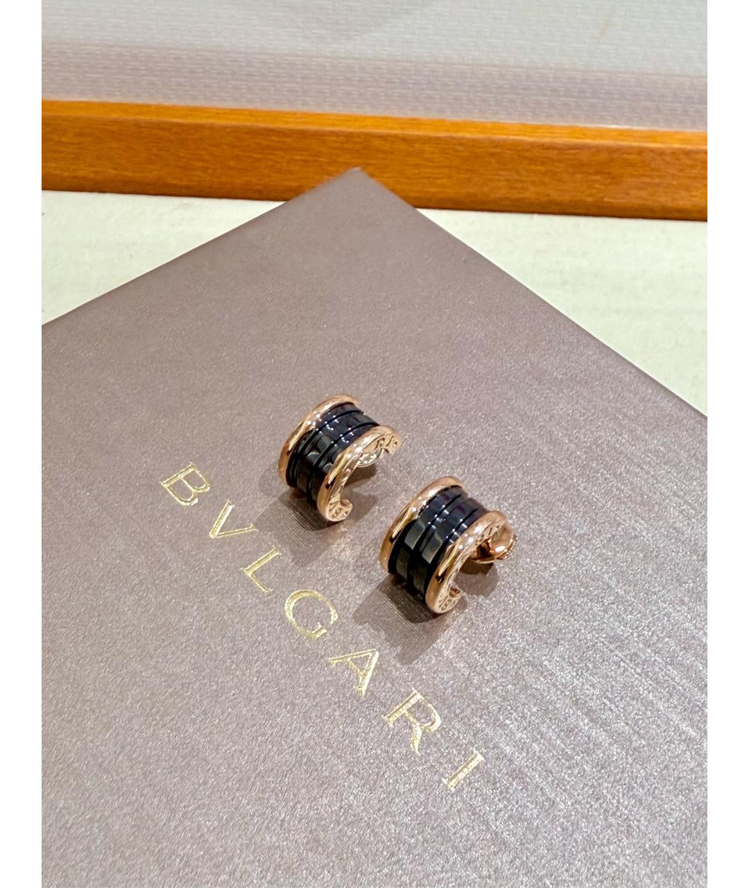 BVLGARI Золотые серьги из розового золота, фото 2