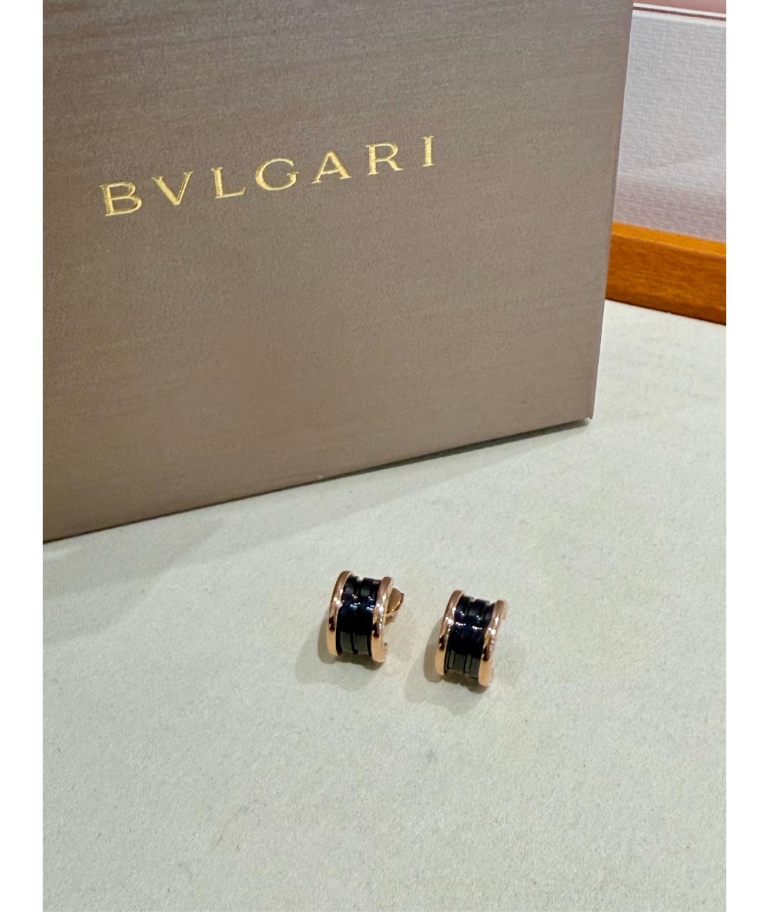 BVLGARI Золотые серьги из розового золота, фото 4