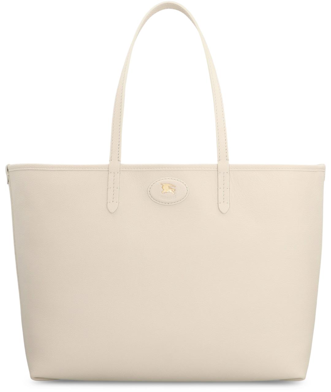 BURBERRY Бежевая тканевая сумка тоут, фото 1