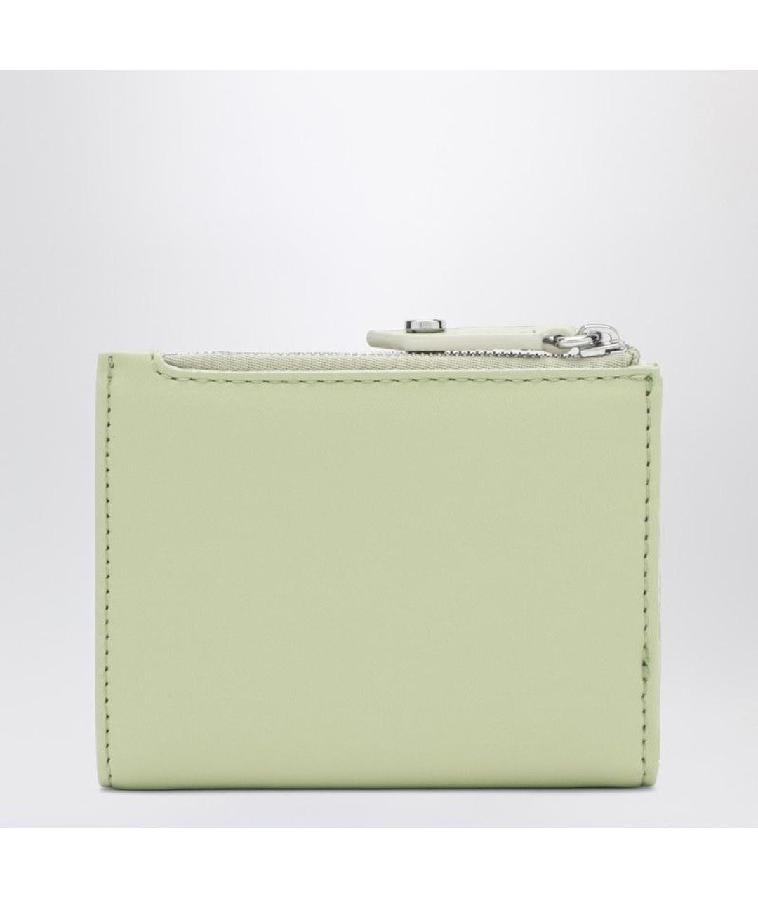VIVIENNE WESTWOOD Зеленый кожаный кошелек, фото 2