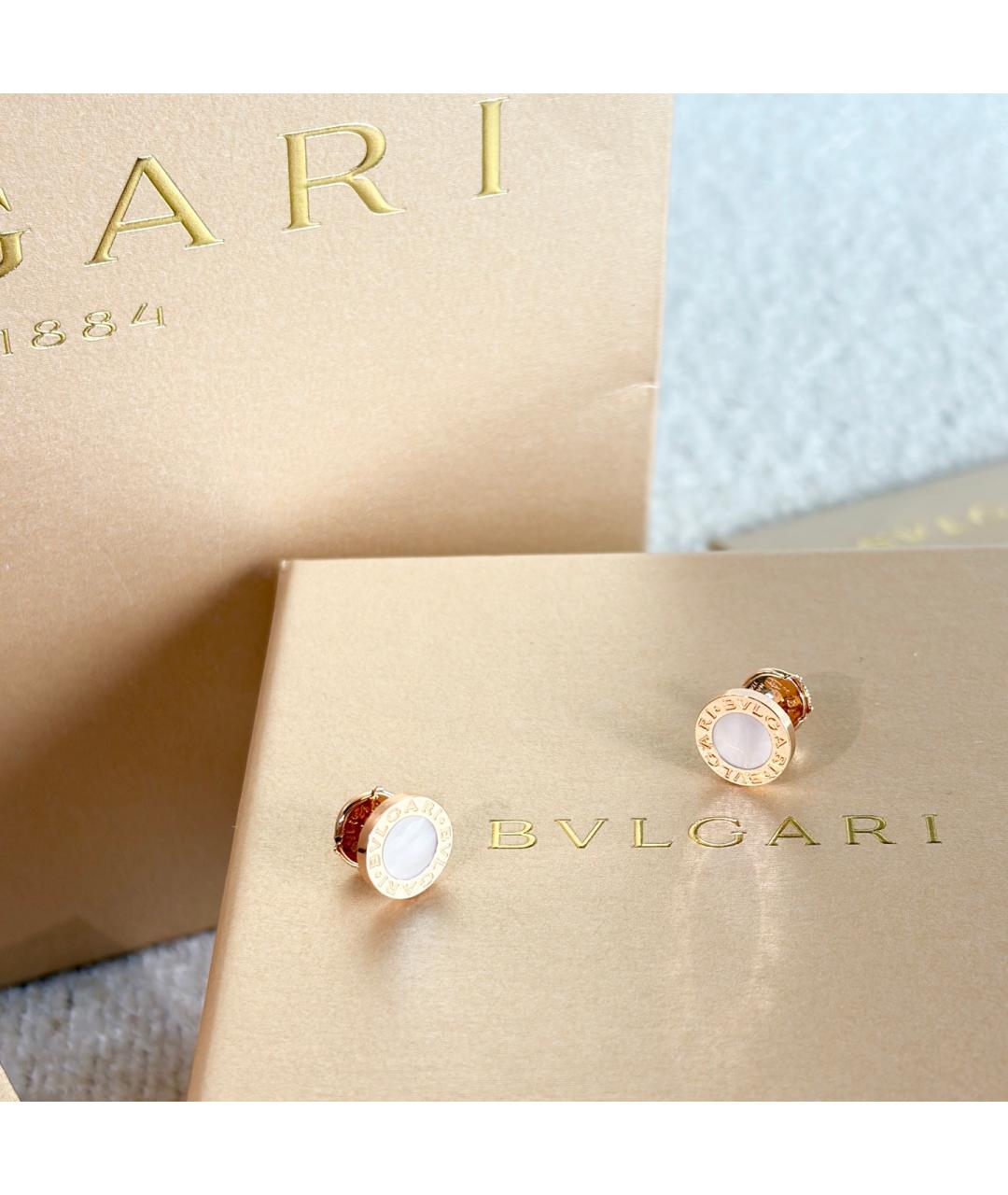 BVLGARI Золотые серьги из розового золота, фото 2