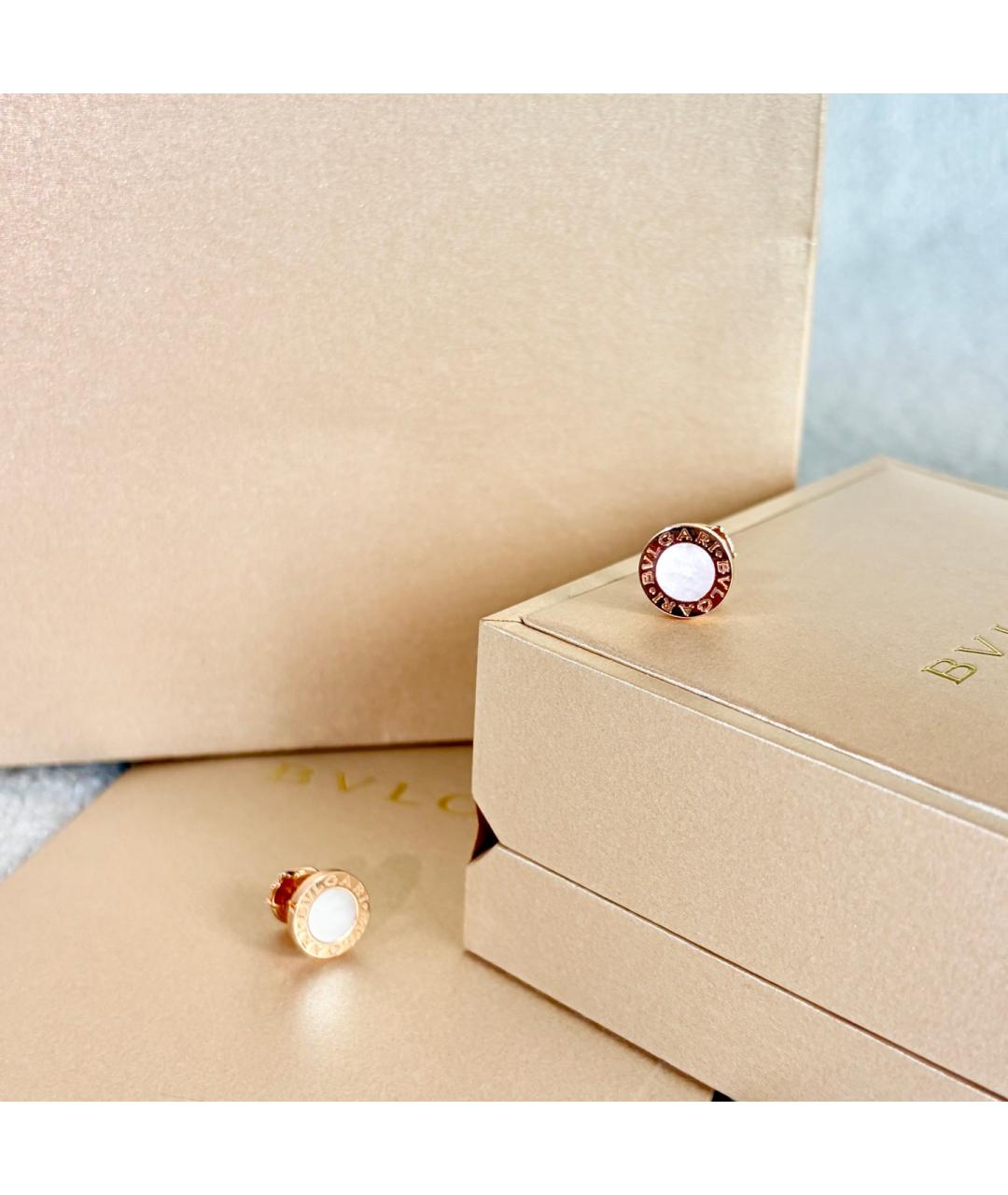 BVLGARI Золотые серьги из розового золота, фото 5