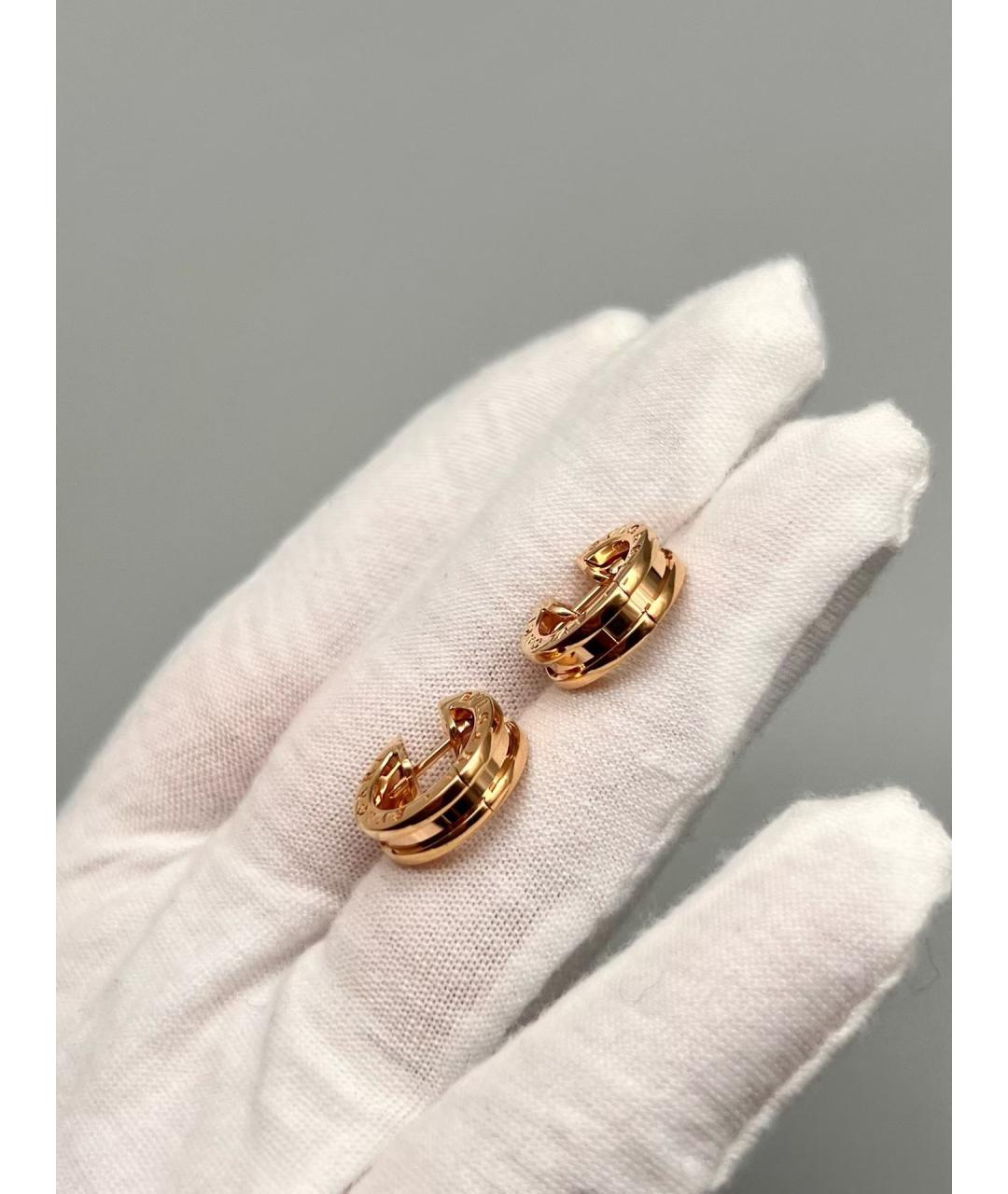 BVLGARI Золотые серьги из розового золота, фото 3