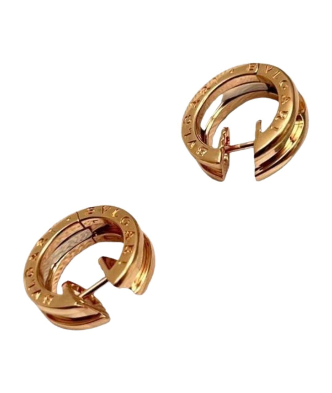 BVLGARI Золотые серьги из розового золота, фото 1