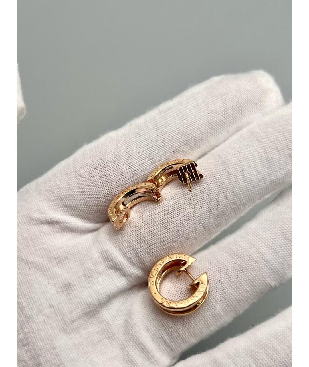 BVLGARI Золотые серьги из розового золота, фото 4