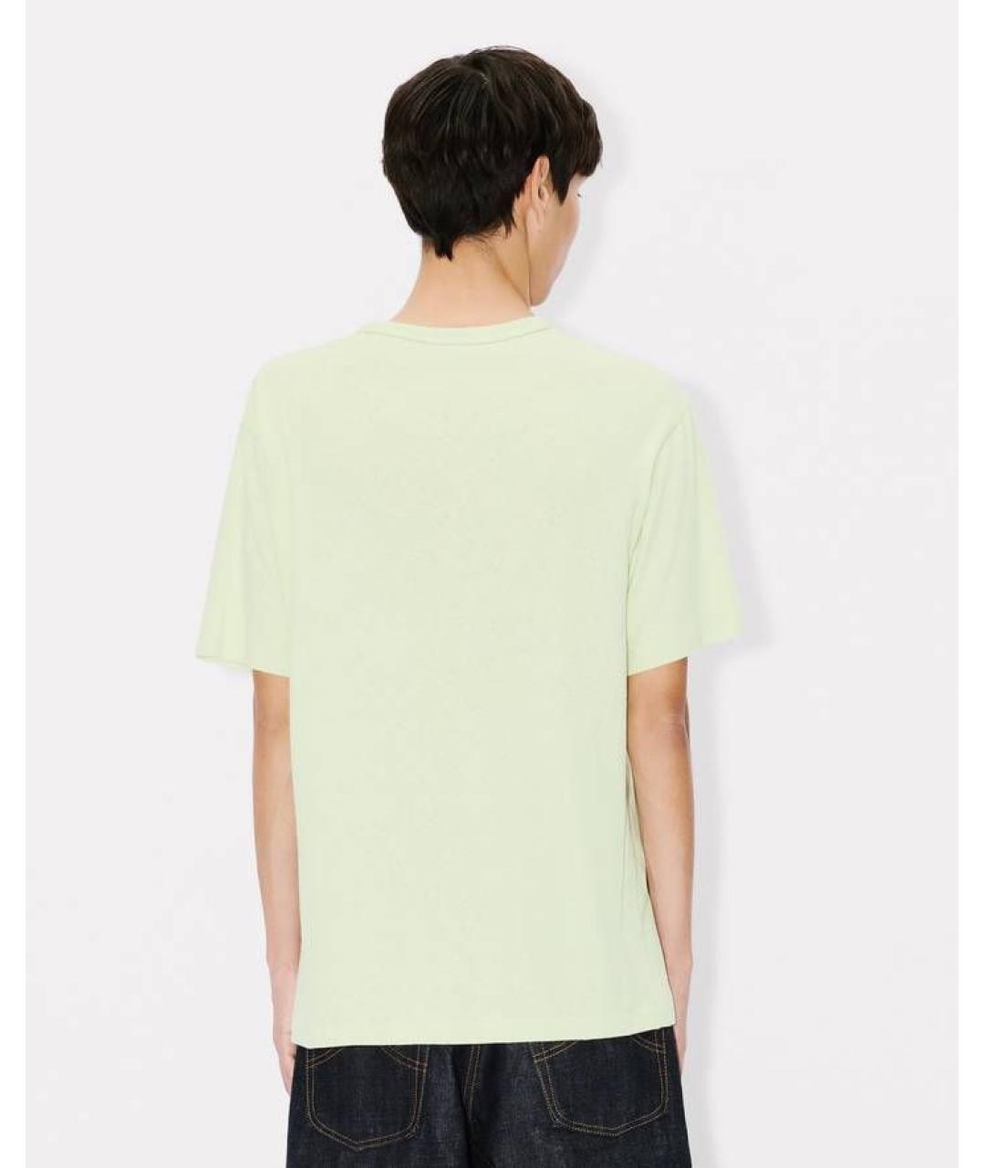 KENZO Зеленая хлопковая футболка, фото 4