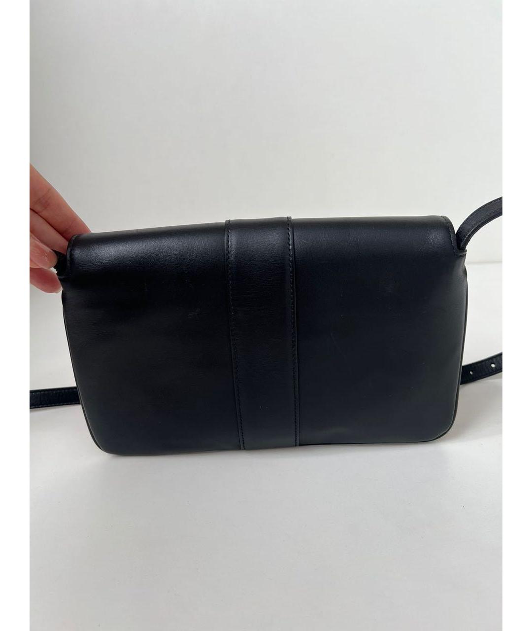 GUCCI Черная кожаная сумка через плечо, фото 2