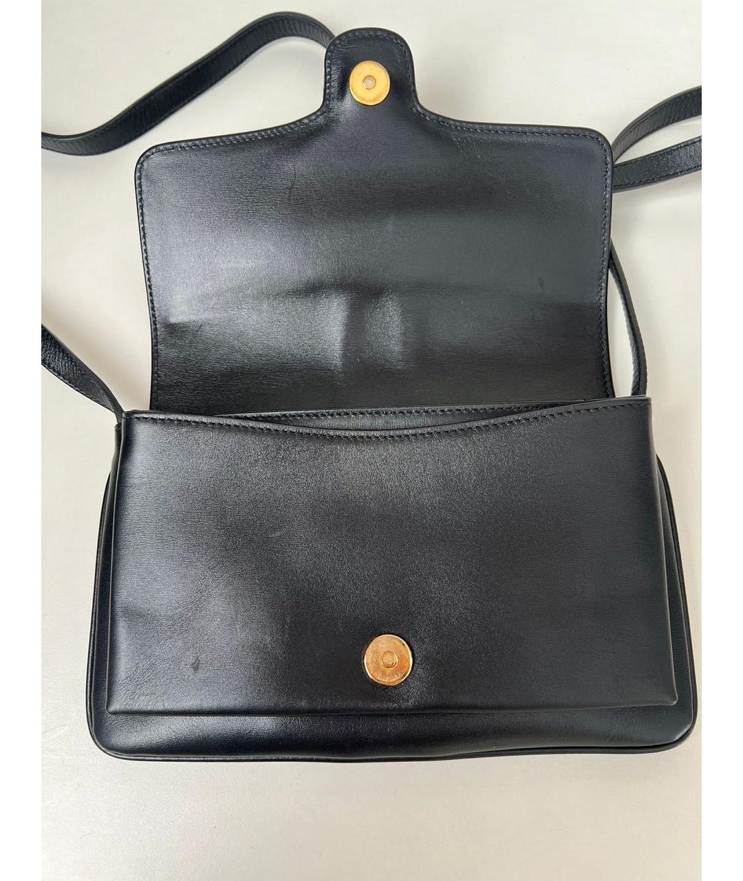 GUCCI Черная кожаная сумка через плечо, фото 4