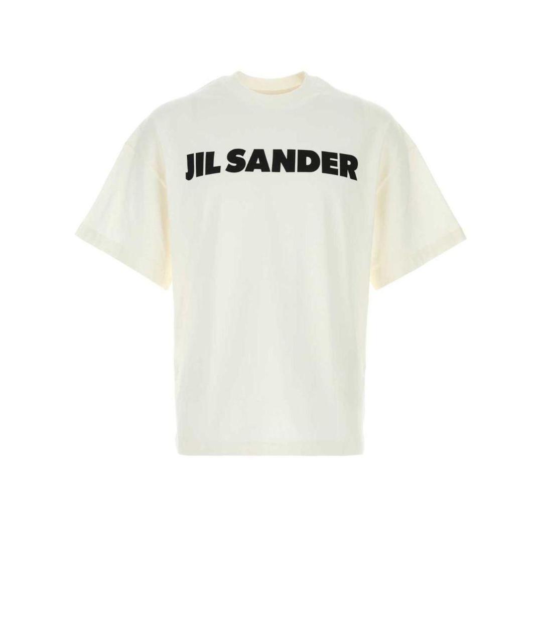 JIL SANDER Белая хлопковая футболка, фото 1