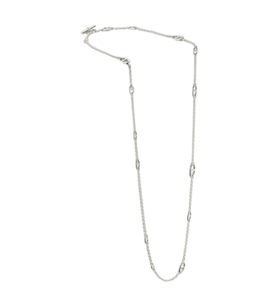 HERMES Серебряное серебряное колье, фото 1