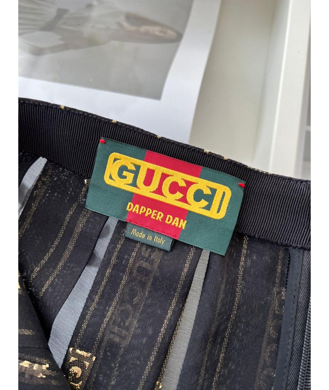 GUCCI Золотая юбка макси, фото 4