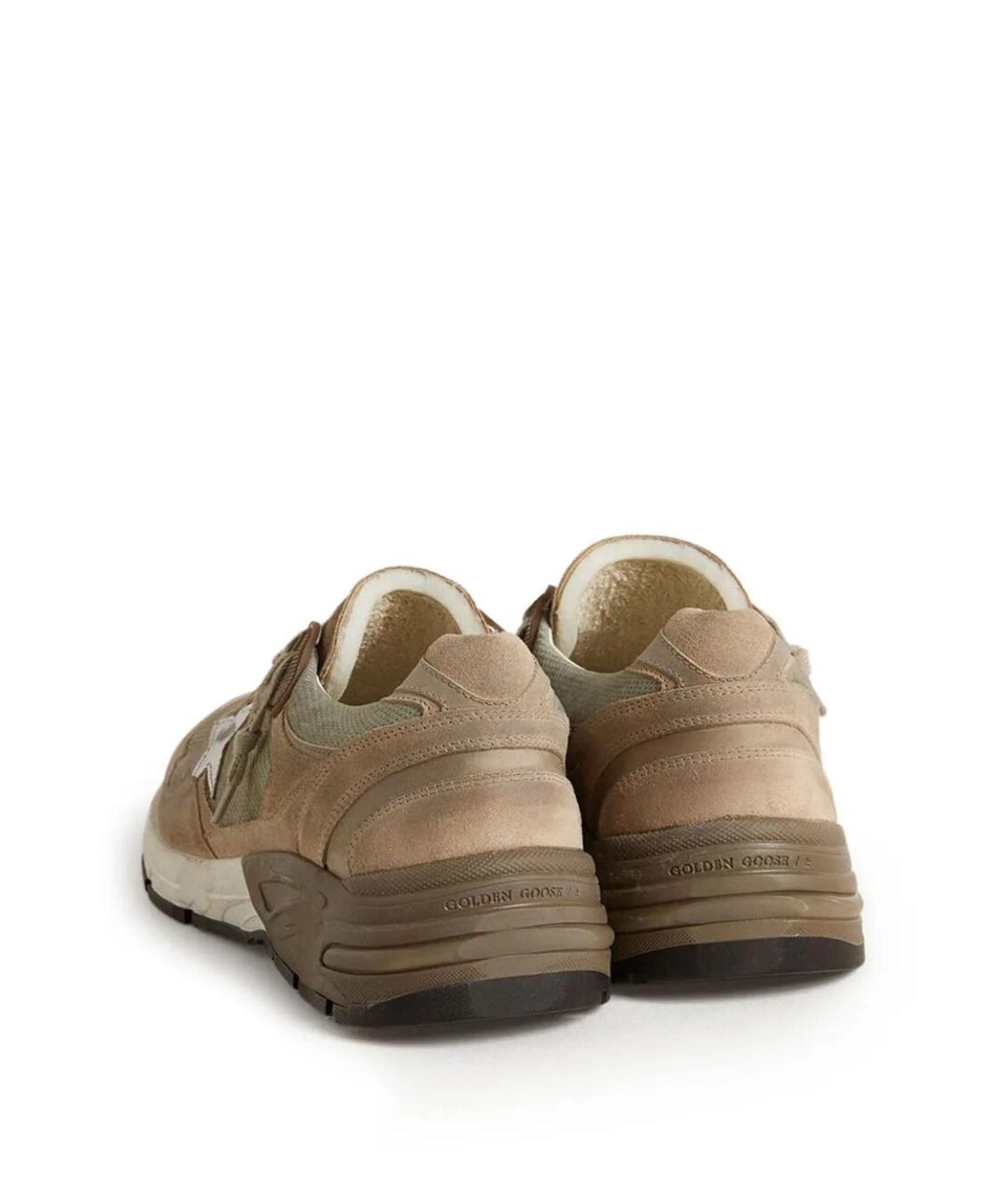 GOLDEN GOOSE DELUXE BRAND Бежевые замшевые кроссовки, фото 3