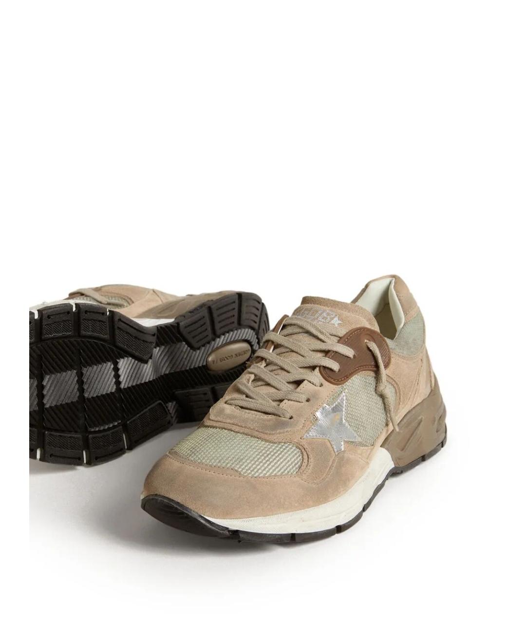 GOLDEN GOOSE DELUXE BRAND Бежевые замшевые кроссовки, фото 4