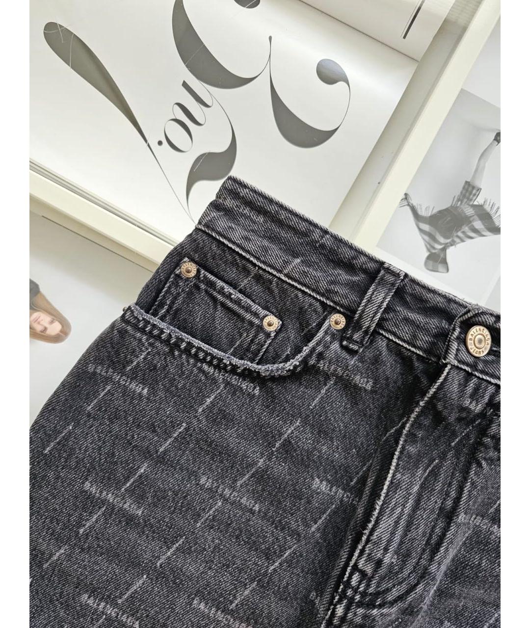 BALENCIAGA Серая юбка миди, фото 4