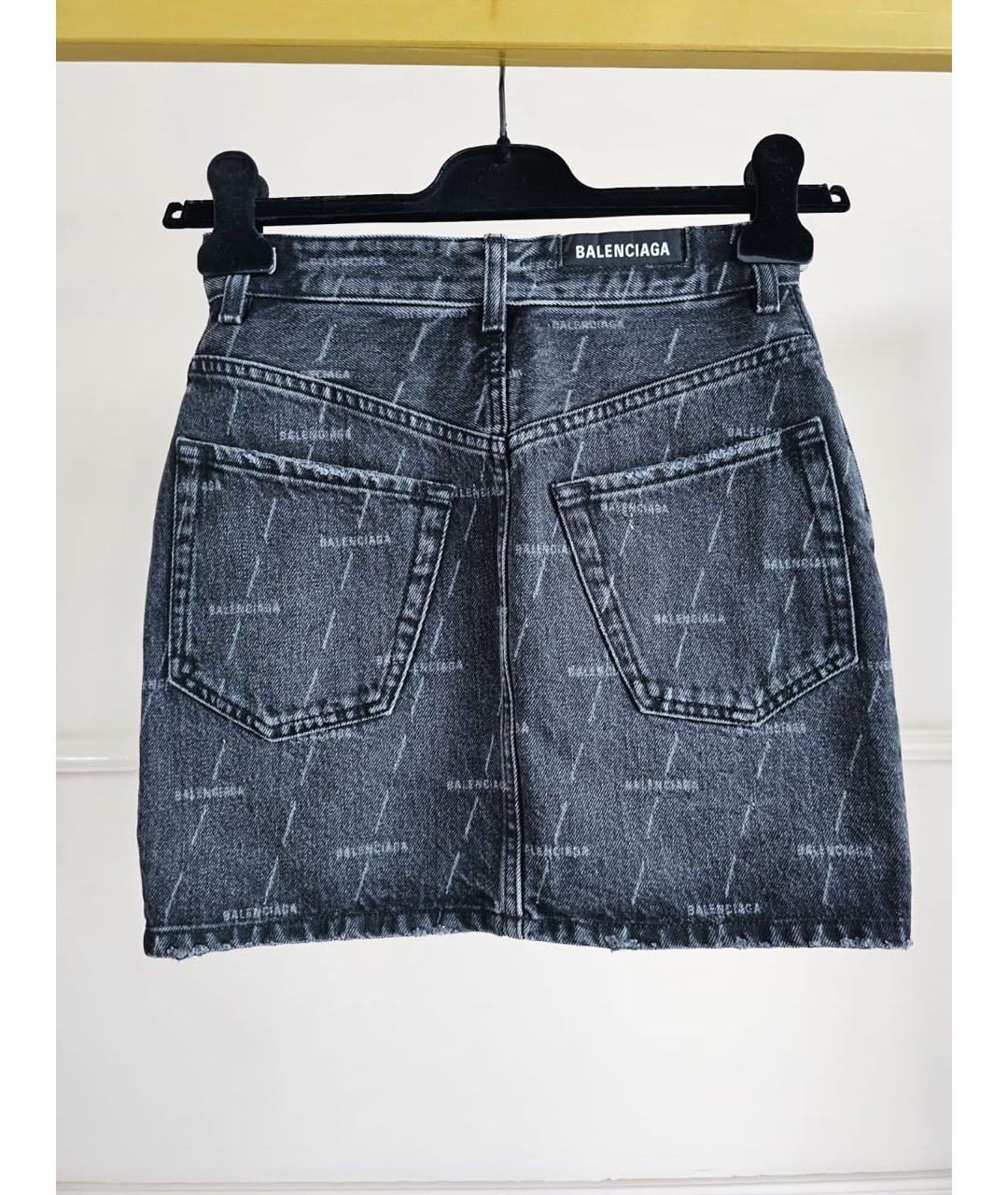 BALENCIAGA Серая юбка миди, фото 2