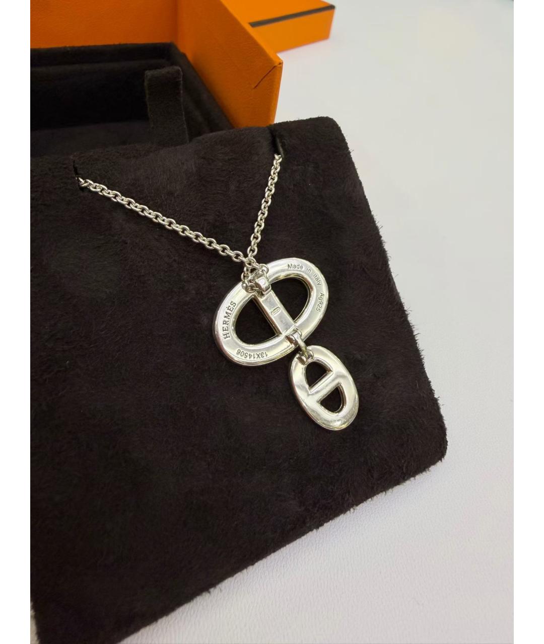HERMES Серебряная серебряная подвеска, фото 4
