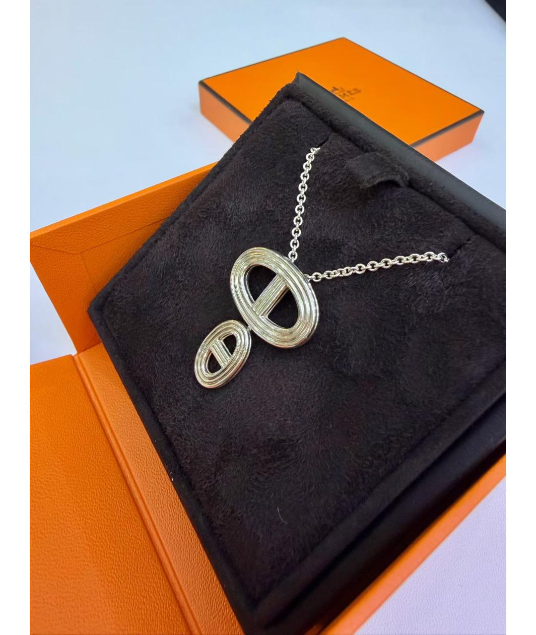 HERMES Серебряная серебряная подвеска, фото 3