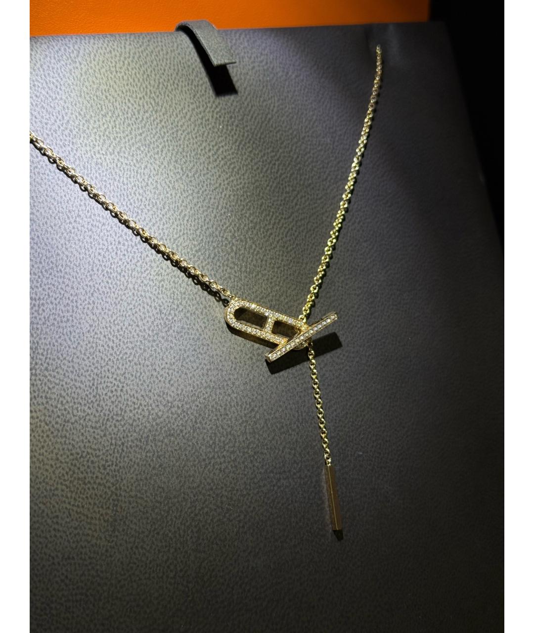 HERMES Золотая подвеска из розового золота, фото 6