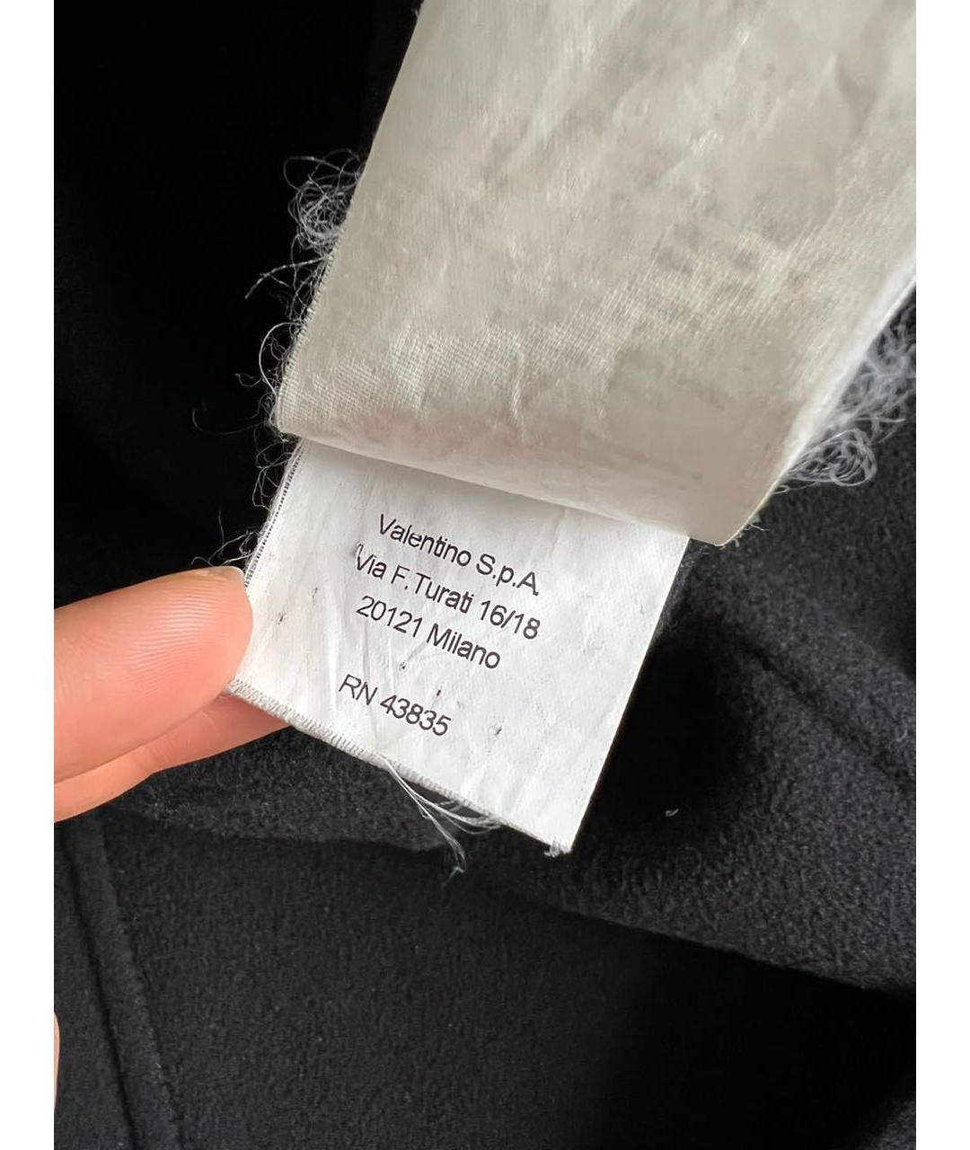 VALENTINO Черное пальто, фото 8