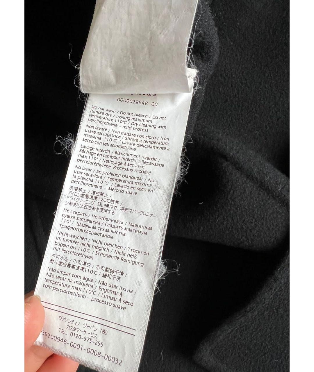 VALENTINO Черное пальто, фото 7