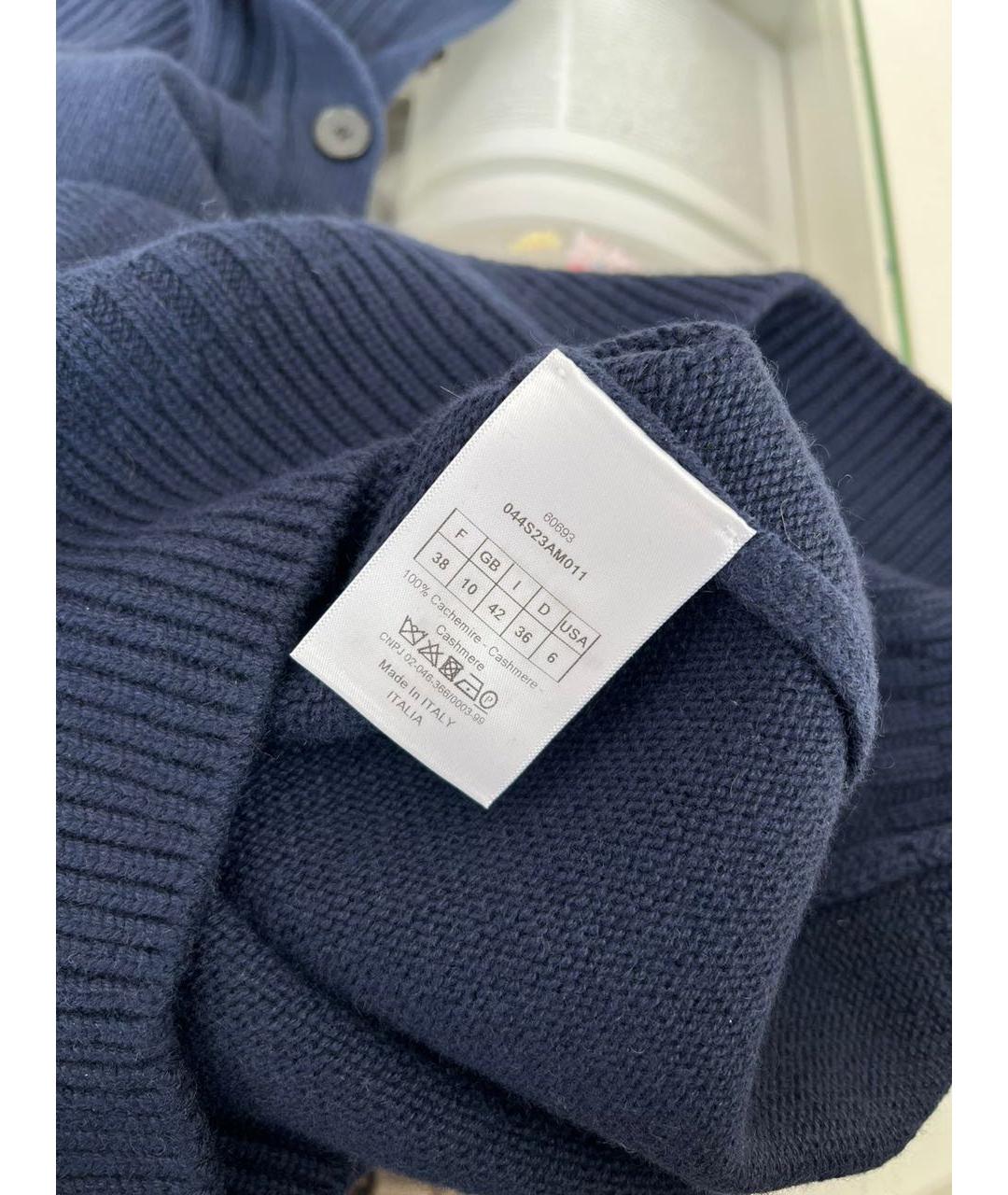 CHRISTIAN DIOR Темно-синий джемпер / свитер, фото 6