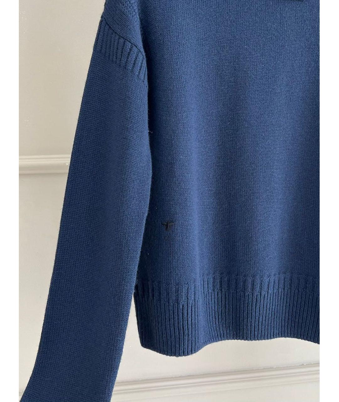 CHRISTIAN DIOR Темно-синий джемпер / свитер, фото 4
