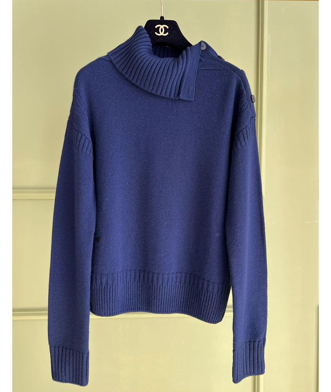 CHRISTIAN DIOR Темно-синий джемпер / свитер, фото 7