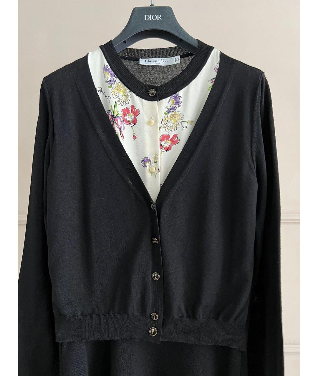 CHRISTIAN DIOR Черное повседневное платье, фото 3