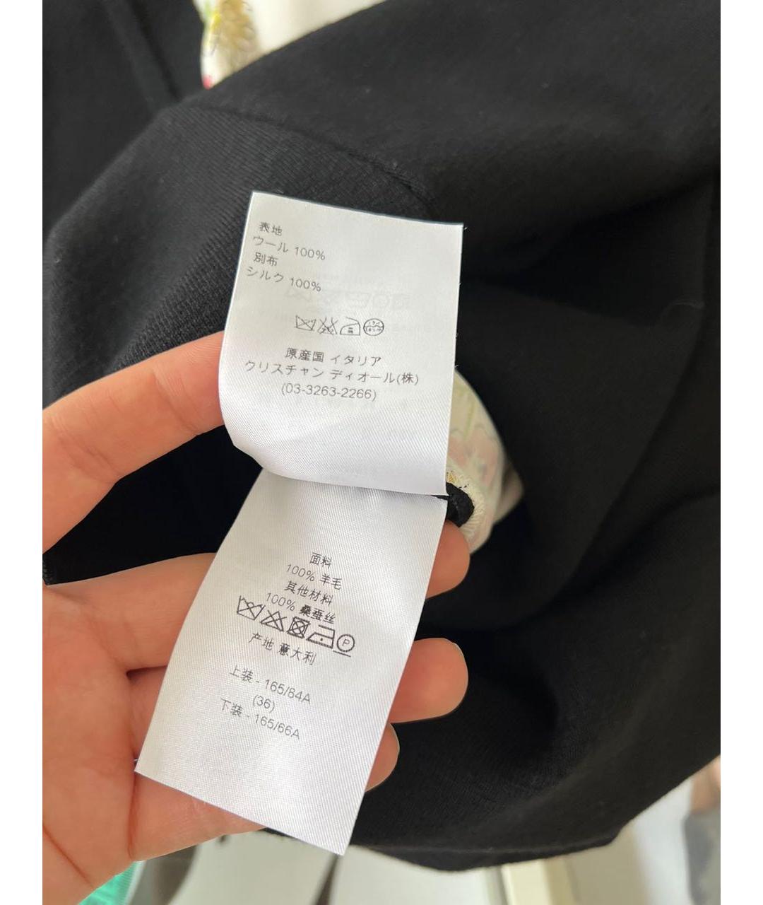 CHRISTIAN DIOR Черное повседневное платье, фото 8