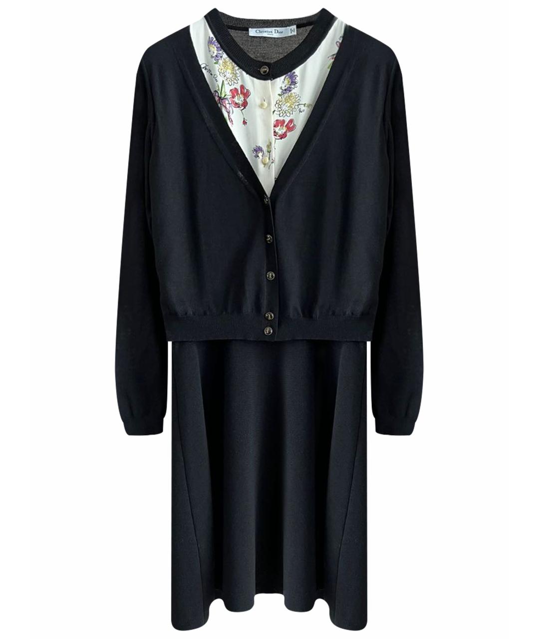 CHRISTIAN DIOR Черное повседневное платье, фото 1