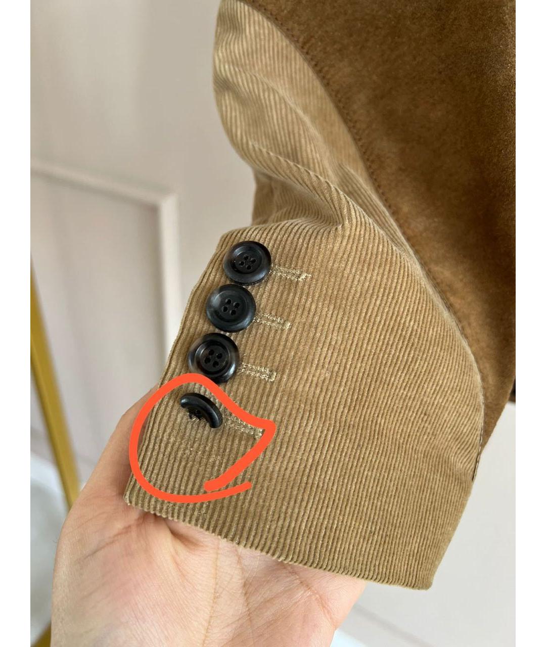 DOLCE&GABBANA Коричневый жакет/пиджак, фото 4