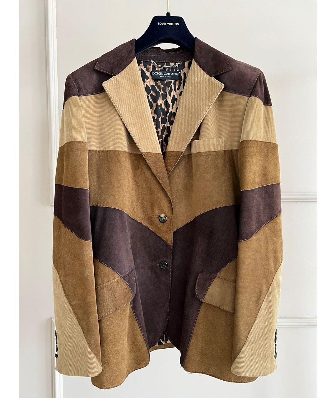 DOLCE&GABBANA Коричневый жакет/пиджак, фото 9