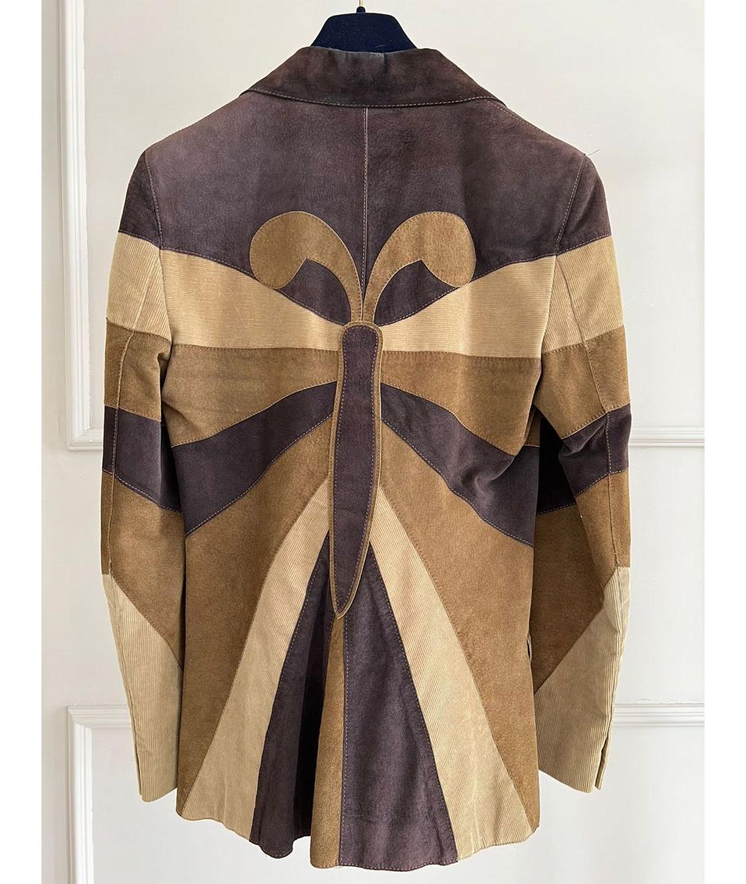 DOLCE&GABBANA Коричневый жакет/пиджак, фото 3