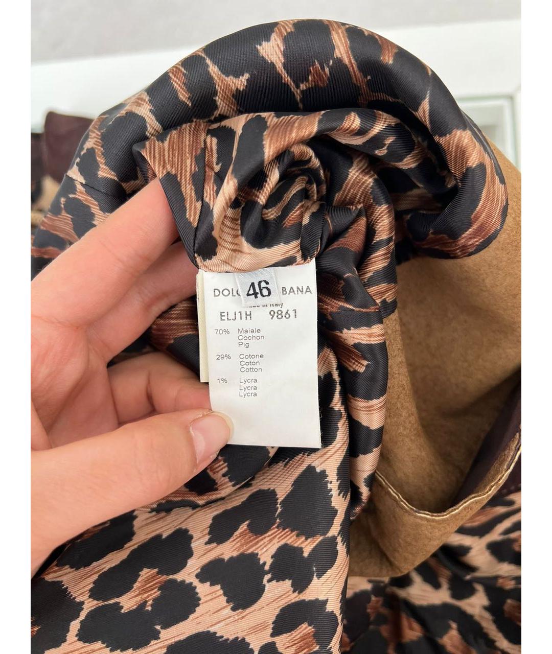 DOLCE&GABBANA Коричневый жакет/пиджак, фото 7