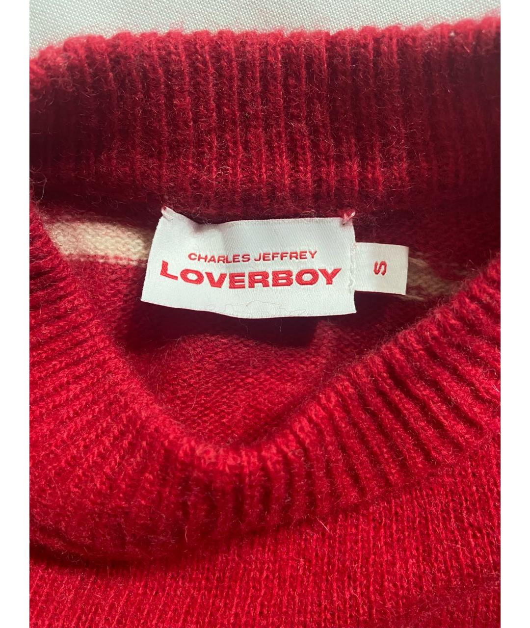 CHARLES JEFFREY LOVERBOY Красный шерстяной джемпер / свитер, фото 3