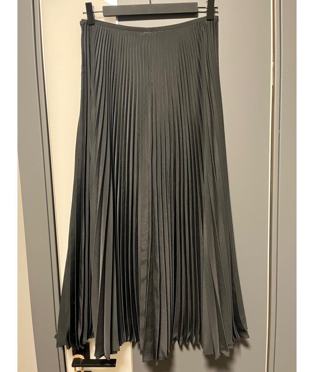 JOSEPH Черная полиэстеровая юбка миди, фото 2