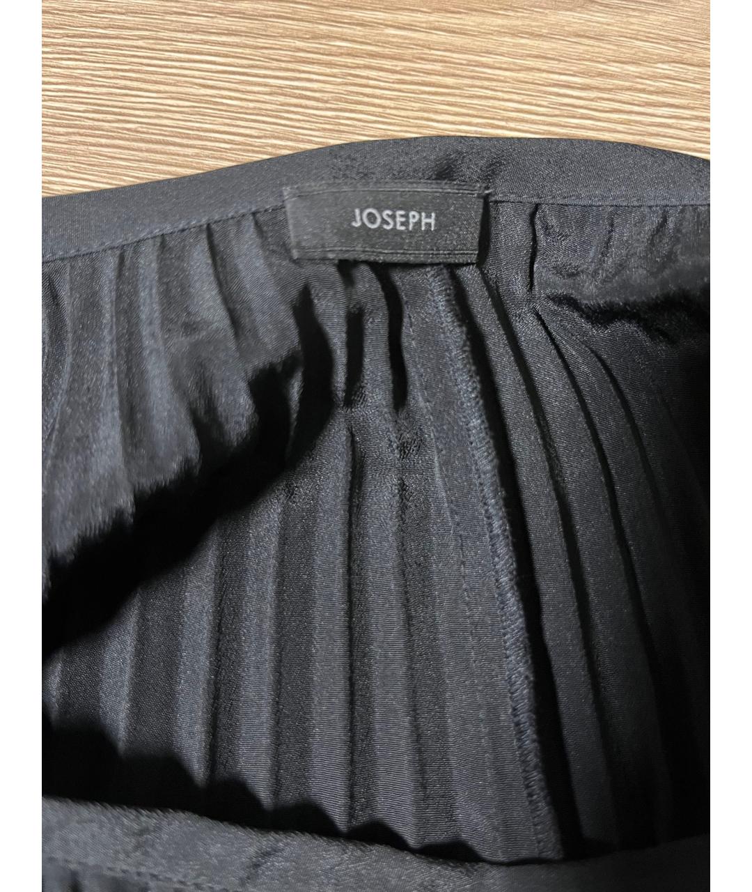 JOSEPH Черная полиэстеровая юбка миди, фото 3