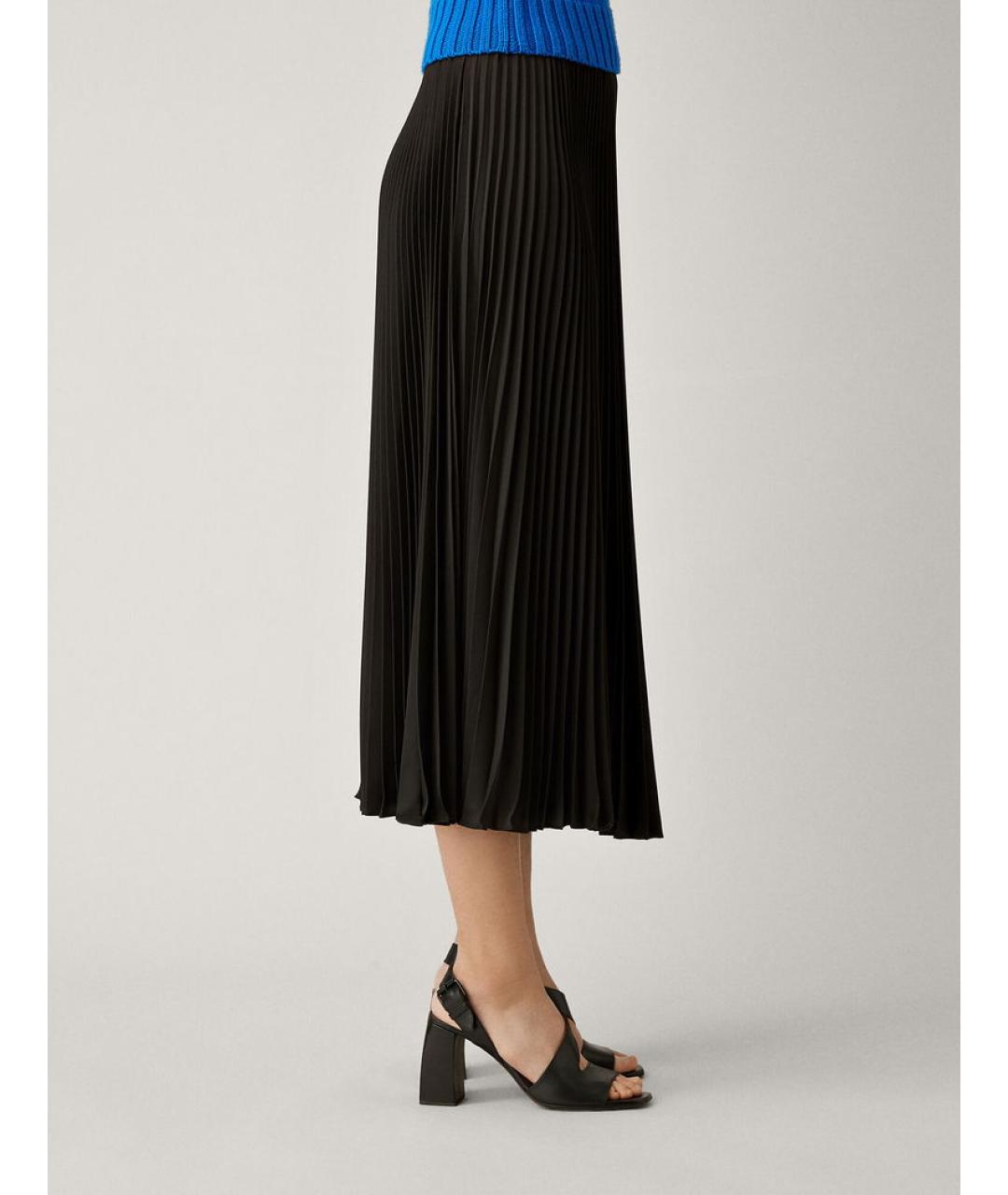 JOSEPH Черная полиэстеровая юбка миди, фото 4